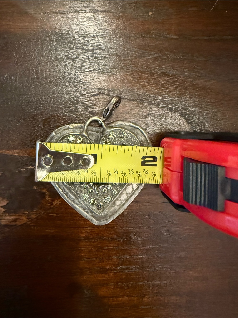 Artisan Hand Soldered Heart Pendant by Three Birds Studio - Vintage - Picture 3 of 5